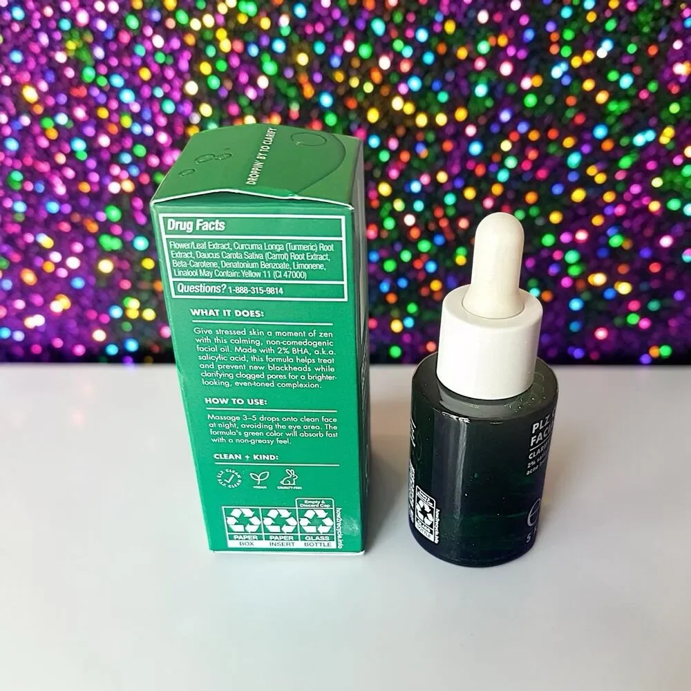 E.L.F. SKIN PLZ Clarify Facial Oil Full Size 1 FL OZ NIB